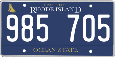 RI license plate 985705