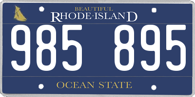 RI license plate 985895