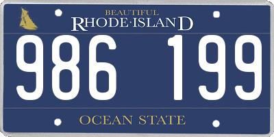 RI license plate 986199