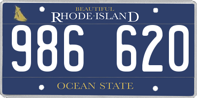 RI license plate 986620