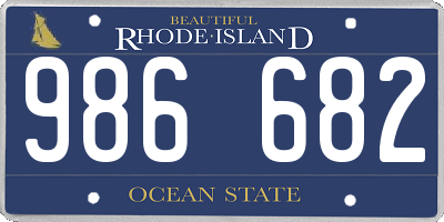 RI license plate 986682