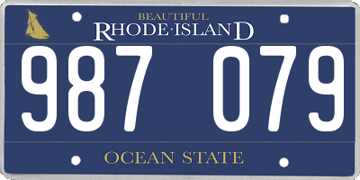 RI license plate 987079