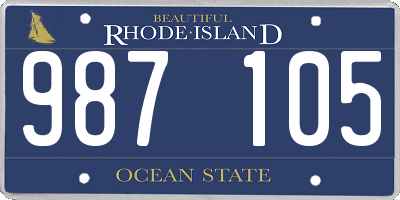 RI license plate 987105