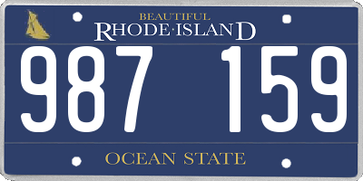 RI license plate 987159