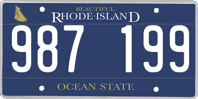 RI license plate 987199