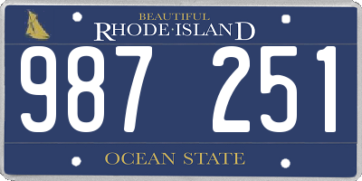 RI license plate 987251