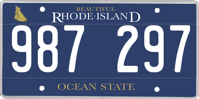 RI license plate 987297