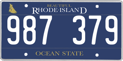 RI license plate 987379