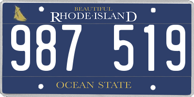 RI license plate 987519