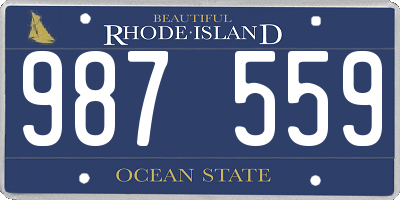 RI license plate 987559