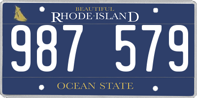 RI license plate 987579