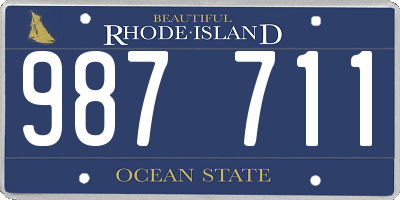 RI license plate 987711