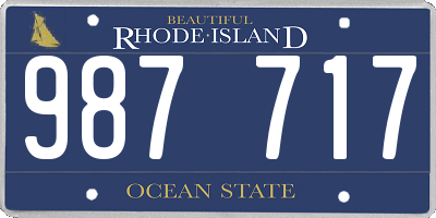 RI license plate 987717