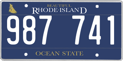 RI license plate 987741