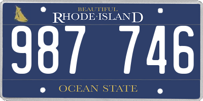 RI license plate 987746