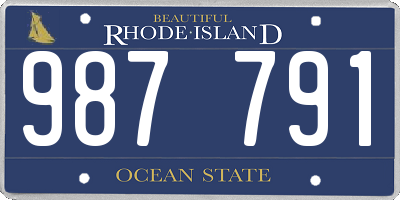 RI license plate 987791