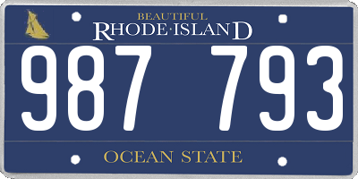 RI license plate 987793