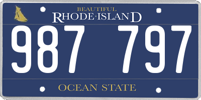 RI license plate 987797