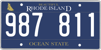 RI license plate 987811