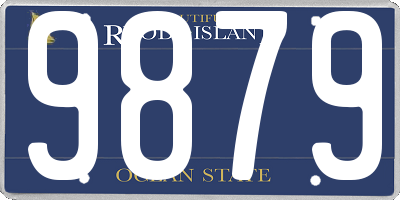 RI license plate 9879