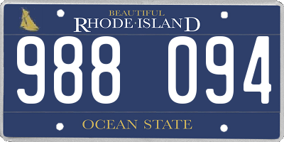 RI license plate 988094