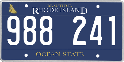 RI license plate 988241