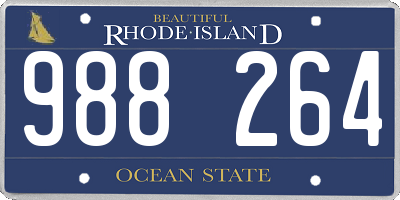 RI license plate 988264