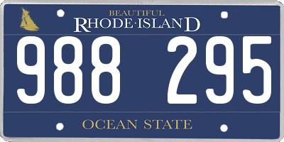 RI license plate 988295