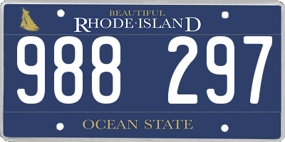 RI license plate 988297