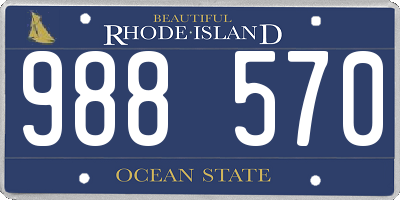 RI license plate 988570