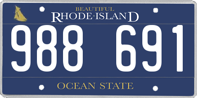 RI license plate 988691