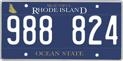 RI license plate 988824