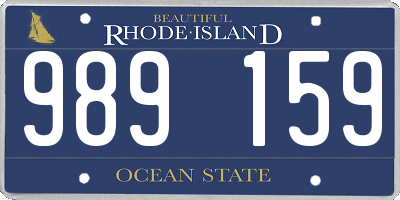 RI license plate 989159