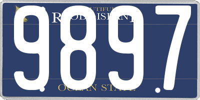 RI license plate 9897