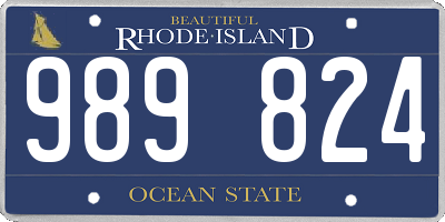 RI license plate 989824