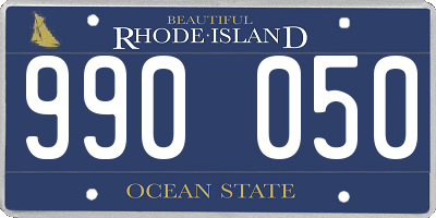 RI license plate 990050