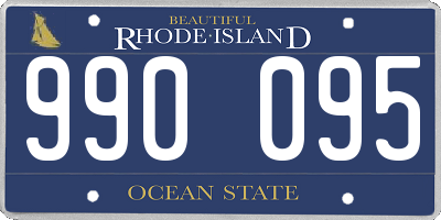 RI license plate 990095