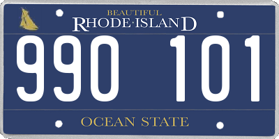 RI license plate 990101