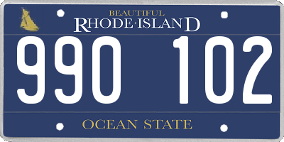 RI license plate 990102