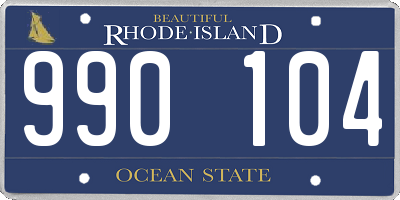 RI license plate 990104