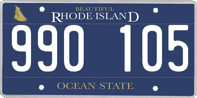 RI license plate 990105