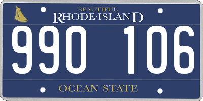 RI license plate 990106