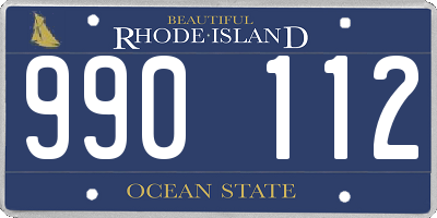 RI license plate 990112