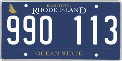 RI license plate 990113