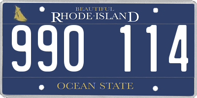 RI license plate 990114