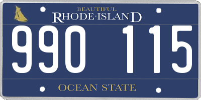 RI license plate 990115