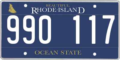 RI license plate 990117