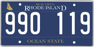 RI license plate 990119