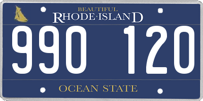 RI license plate 990120