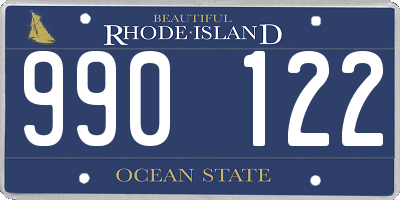 RI license plate 990122